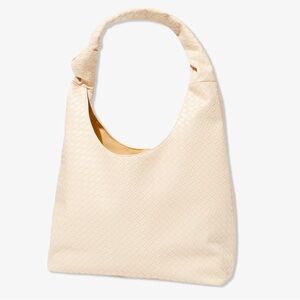 Ulta Beauty Elegant Cream Woven Tote Bag purse